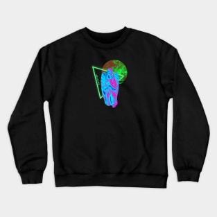 Vaporwave Aesthetic Angel Synthwave Crewneck Sweatshirt